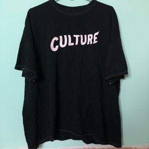 black oversized shirt